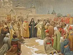 L'Élection de Michel 1er tsar de Russie en 1613. 1912