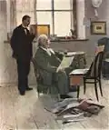 L'Amateur, 1897, toile, huile, Musée russe