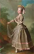 Portrait de E. I. Nelidova. (1773)  par Dmitri Levitski.