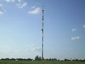 Relais de télévision près du sommet.