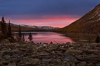 Coucher de soleil.