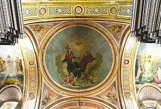 peinture du dôme.
