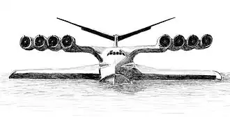 Vue de l'avion.