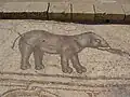 Mosaïque byzantine représentant un éléphant, Césarée