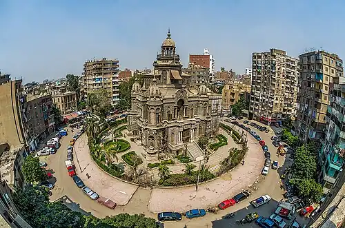 Vue en hauteur du palais Sakakini au Caire en 2017.
