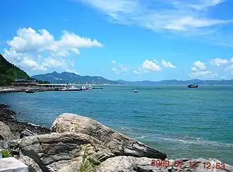 Baie de Wangfuzhou, île de Xiachuan.