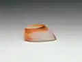 Bague en cornaline, Chine, XVIIIe&nbsp;siècle.
