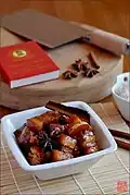 Hongshao rou, porc braisé au caramel.