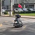 Robot de sécurité de campus à l'Université des postes et communications de Pékin&nbsp;(en).
