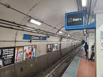 La station Clinton