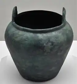 Pot en bronze trouvé dans la tombe 47 de Daeseong-dong