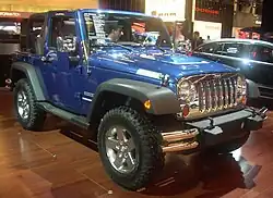 Modification du Jeep Wrangler avec des accessoires Mopar, en 2010.