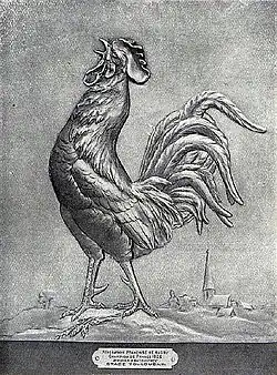 Quillan, champion de France 1929, soulève le Le Coq Gaulois en bronze qui remplace le Bouclier de Brennus entre 1926 et 1929.