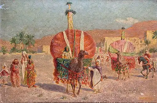 Le Départ de la caravane, vers 1900, localisation inconnue.