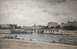 Pont de l'Estacade vers 1880-1884, Stanislas-Victor-Édouard Lépine.