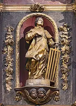 Statue de saint Laurent 1737