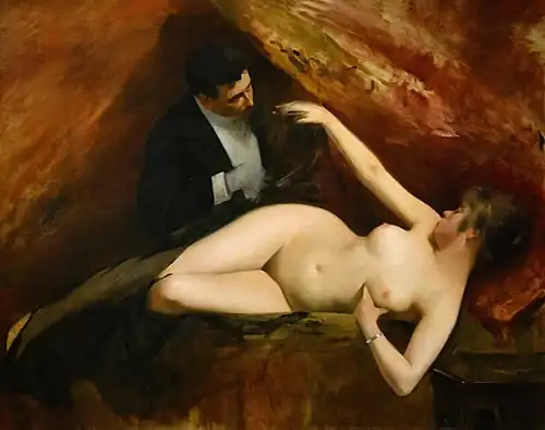 La loge (vers 1904), Barcelone, musée national d'Art de Catalogne.