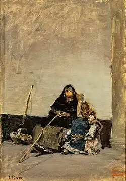 Les deux mendiants, 1870 MNAC