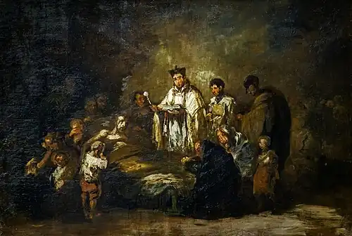 Eugenio Lucas Velázquez, L'Extrême-onction (1855)