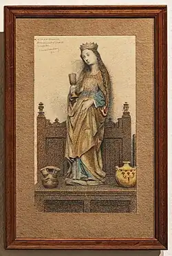 Composition avec sainte Barbe (1920), aquarelle.