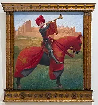 Le Héraut, huile sur toile.