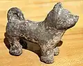 Chien, Statuette funéraire (mingqi) - Chine Période Han.