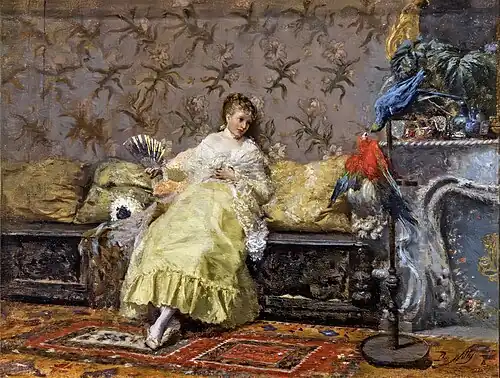 Dame aux perroquetsBottega d'Arte, Montecatini Terme - Forte dei Marmi