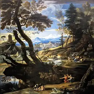 Paysage classique avec Romolus et Rémus - Complexe de santa Caterina Trévise