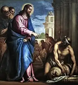 Scène avec le Christ (La Piscine Probatique) - Museo civico di Santa Caterina Trévise