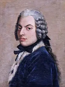 Portrait de Francesco Algarotti, d'après le portrait de Jean-Étienne Liotard du Rijksmuseum.
