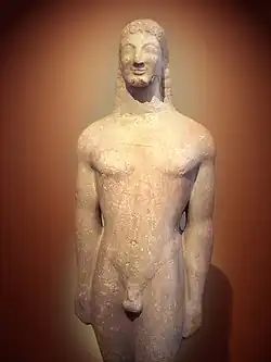 Kouros, vers 530 av. J.-C., musée national archéologique d'Athènes.