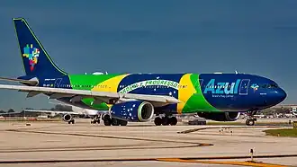 Airbus A330-200 avec la livrée Brasil