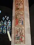 Église Saint-Mélaine de Morlaix : panneaux représentant l'Annonciation, la Nativité et la Fuite en Egypte (XVe&nbsp;siècle)