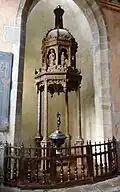 Église Saint-Mélaine de Morlaix : baptistère à baldaquin datant de 1660