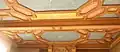 Plomelin : décor du plafond d'une des salles du château du Perennou