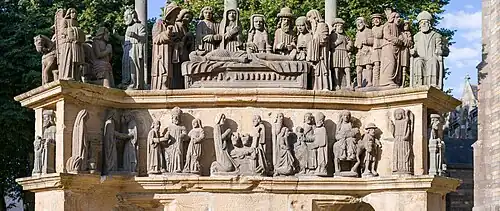 Détail du calvaire, partie basse.