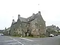 Guipry ː maisons anciennes dans le quartier du port en 2016.