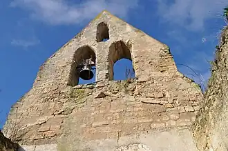 Détail d’où partait la toiture.