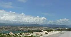 Vue partielle de l'Étang Saumâtre à Haïti