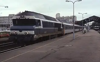 La CC 72022, voie no&nbsp;2, en 1991.