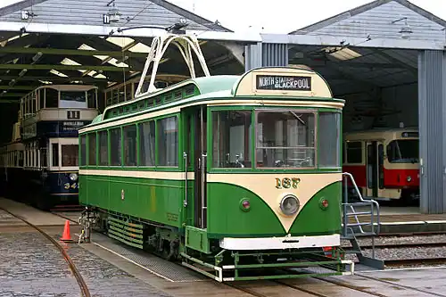 Tramway de Blackpool.