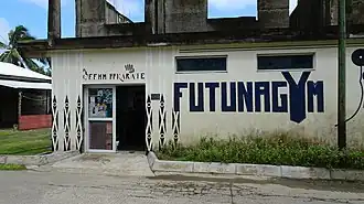 Un gymnase à Leava sur l'île de Futuna (2017).