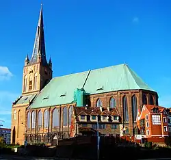 Cathédrale Saint-Jacques de Szczecin.