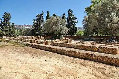 Autel de Zeus Olympios à Agrigente (Sicile).