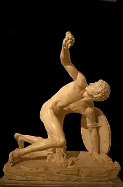 Statue d'un guerrier blessé ou Lanceur de disque du Capitole.