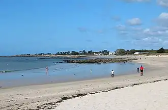 La plage de Kerguélen.