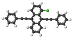 Image illustrative de l’article 1-Chloro-9,10-bis(phényléthynyl)anthracène