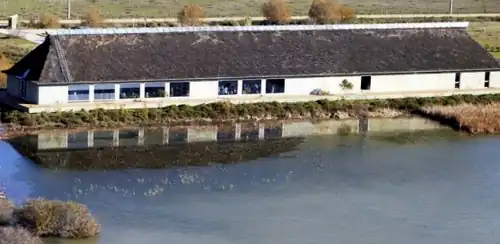 Centre de visiteurs du parc de Doñana,au bord de l'étang Lucio del Lobo