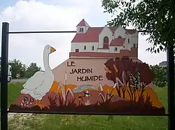 Entrée du jardin humide.