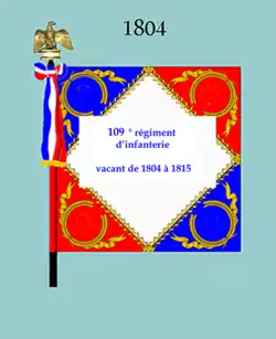 Drapeau modèle de 1804 (avers)